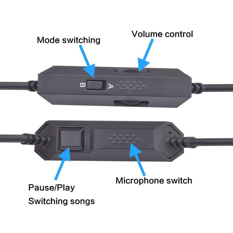 Learsoon A50 Headsets Cord Replacement Inline Mute & Mic Volume Control Audio Cable Compatible with Astro A10 A40 A30 A50 and Logitech G633 G933 Gaming Headphones, Work for Xbox One Play Station4 PS5 Switch - Image 2